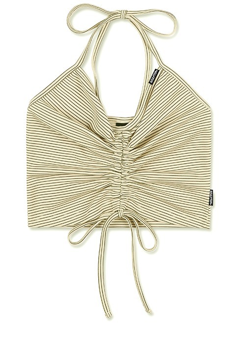SCULPTOR キャミソール ☆韓国の人気☆SCULPTOR☆STRIPE STRING HALTER TOP☆(13)