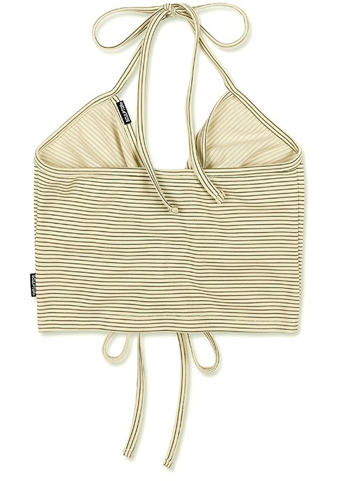 SCULPTOR キャミソール ☆韓国の人気☆SCULPTOR☆STRIPE STRING HALTER TOP☆(14)