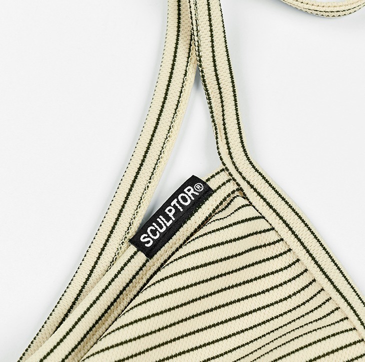 SCULPTOR キャミソール ☆韓国の人気☆SCULPTOR☆STRIPE STRING HALTER TOP☆(16)