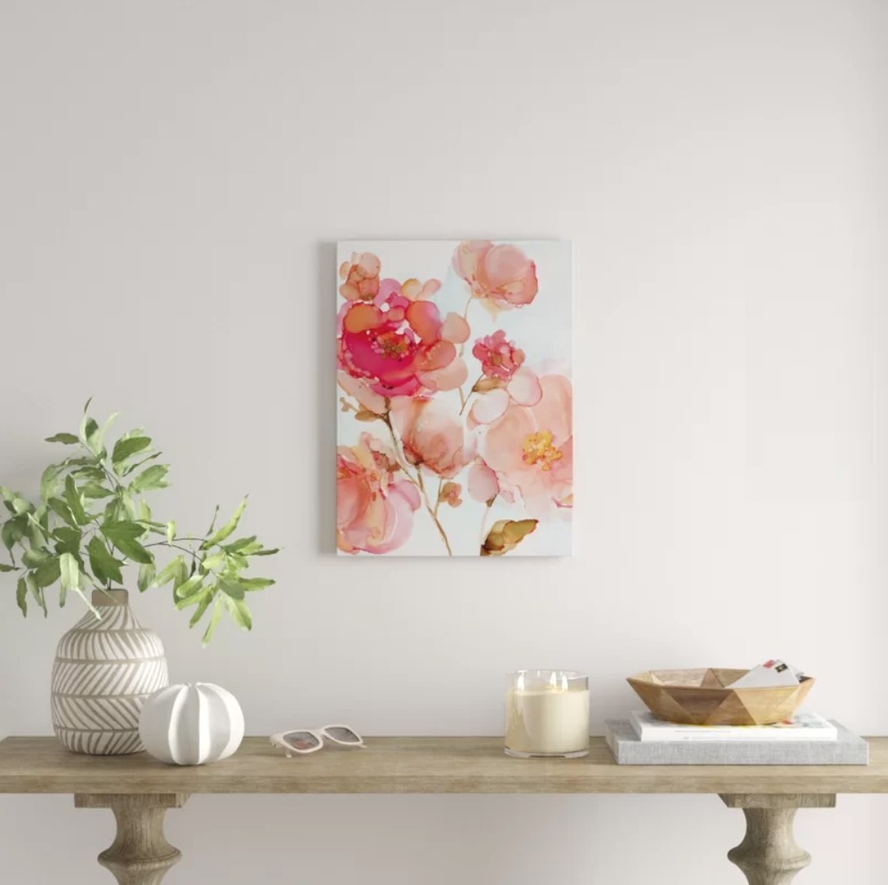 Carol Robinson オイルペイント プリント Vivid Peonies 小