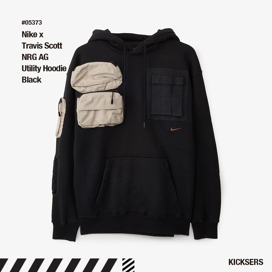 人気コラボ！Nike x Travis Scott NRG AG Utility Hoodie Black