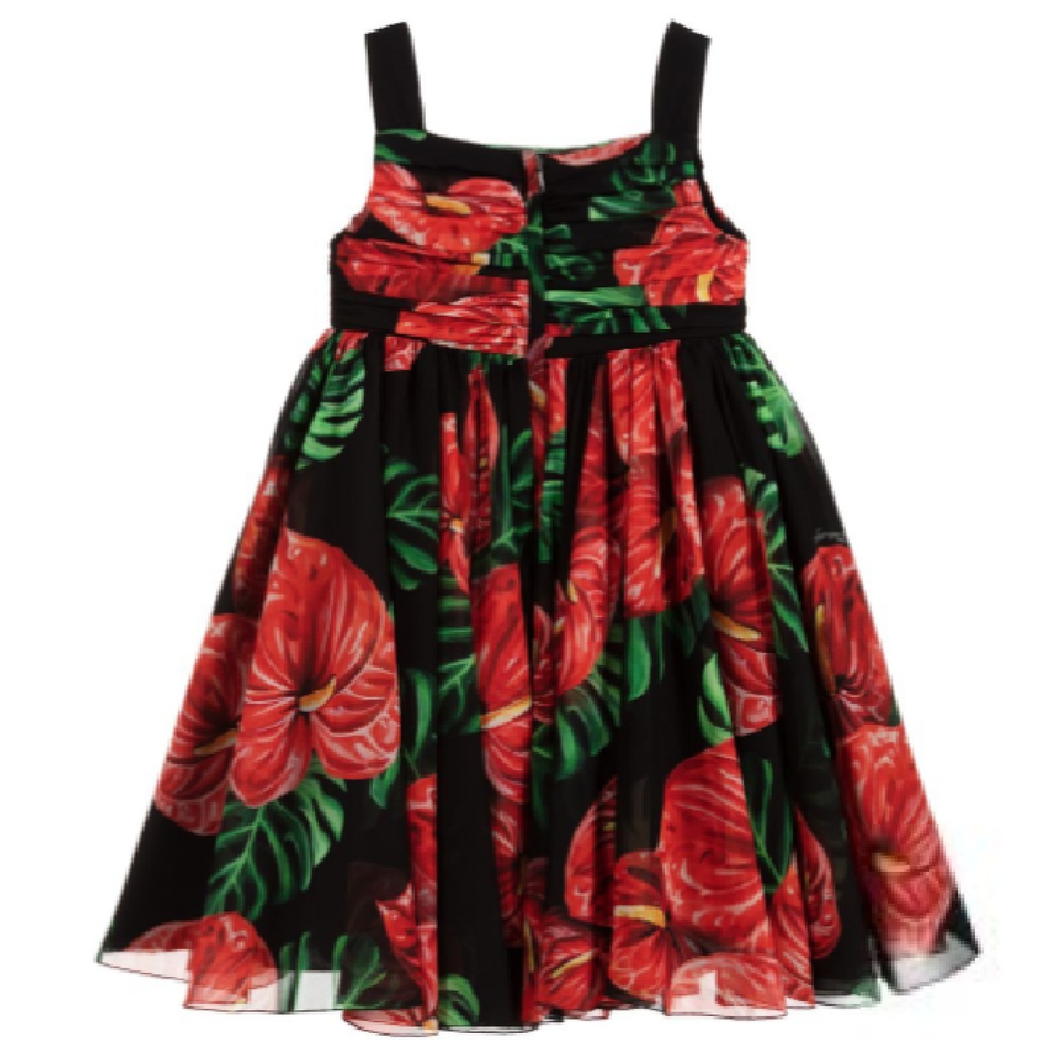 Dolce Gabbana 子供用フォーマル・セレモニーウェア Dolce Gabbana ★ Red Black シルクシフォンドレス ★3-6Y(3)