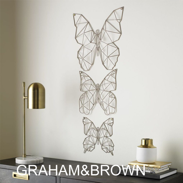 開店記念セール!
GRAHAM&BROWN★3点セット♪蝶々のメタルアート オブジェ 開店記念セール!
GRAHAM&BROWN★3点セット♪蝶々のメタルアート オブジェ