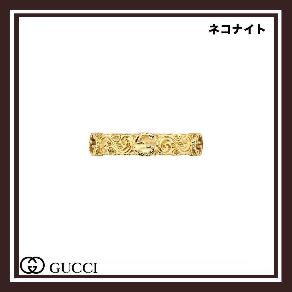 直営店買付 GUCCIインターロッキンG リング 18Kイエローゴールド