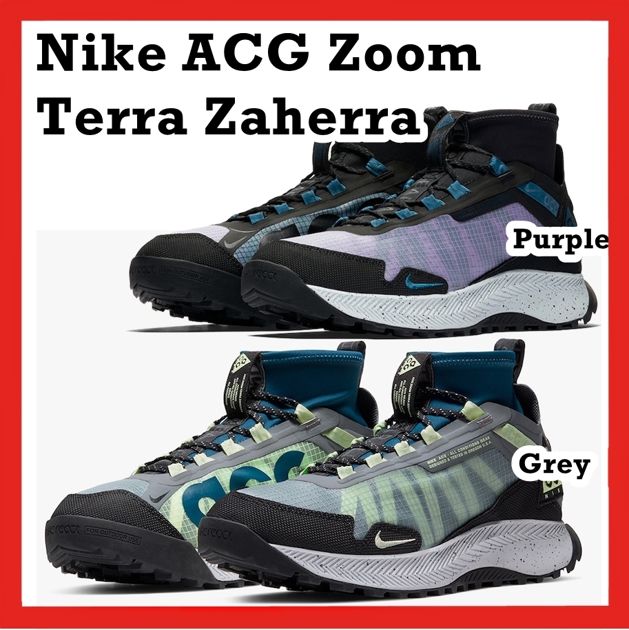スニーカー Nike ACG Zoom Terra Zaherra GREY PURPLE FW AW 19 2019