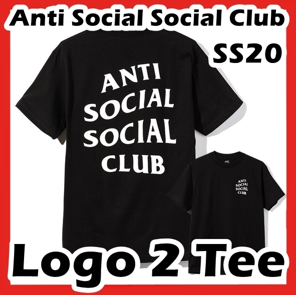 Tシャツ・カットソー Anti Social Social Club Logo 2 Tee SS 20 Black 2020
