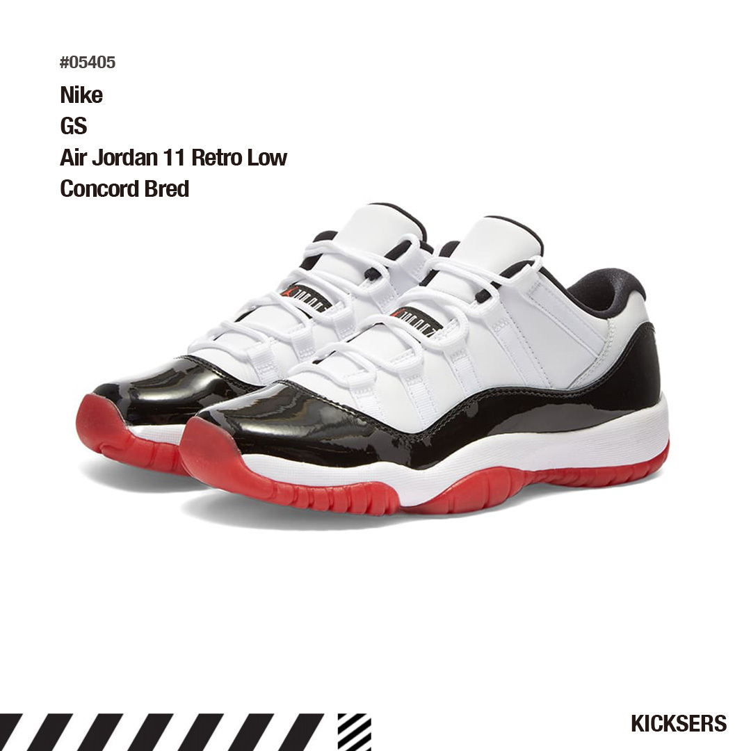 大人もOK人気！Nike GS Air Jordan 11 Retro Low Concord Bred