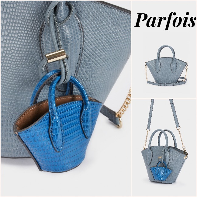 ポルトガルParfois★モダンな魅力 ミニBAGチャーム付バック 2WAY