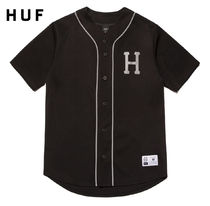 米国発/送関込*HUF*リフレクティブロゴベースボールシャツ/B 米国発/送関込*HUF*リフレクティブロゴベースボールシャツ/B