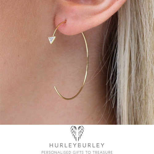 本物の ☆HurleyBurley 18K*トライアングルプルピアス☆送関込 ピアス 本物の ☆HurleyBurley 18K*トライアングルプルピアス☆送関込 ピアス