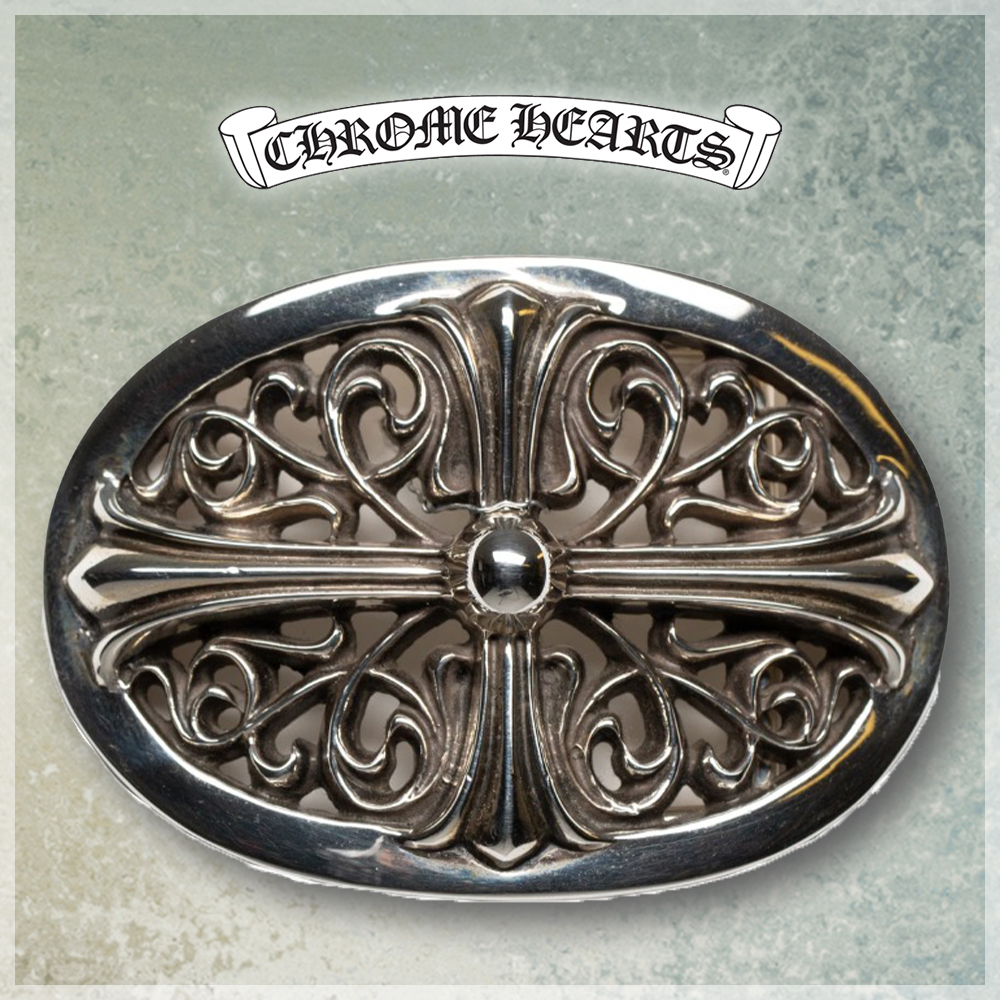 関税込★クロムハーツ FLORAL CROSS OVAL BELT BUCKLE アクセサリーその他 関税込★クロムハーツ FLORAL CROSS OVAL BELT BUCKLE アクセサリーその他