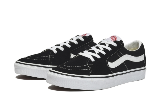 国内配送 VANS SK8-LOW BLACK /TRUE WHITE
