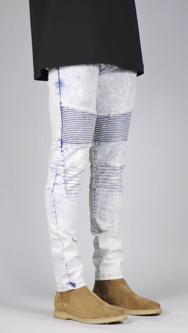 HYPER DENIM デニム・ジーパン 関送込★HYPER DENIM ブリーチ バイカー スキニー デニム(15)