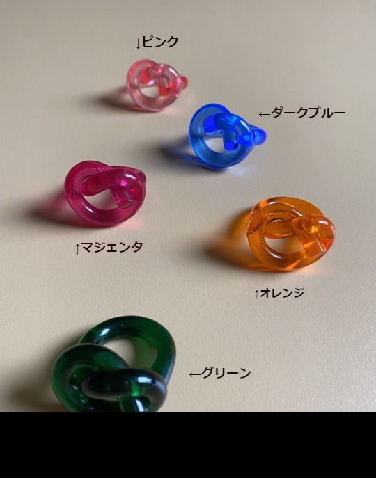 カナダ発【Corey Moranis】Pretzel Ring★ルーサイトリング カナダ発【Corey Moranis】Pretzel Ring☆ルーサイトリング