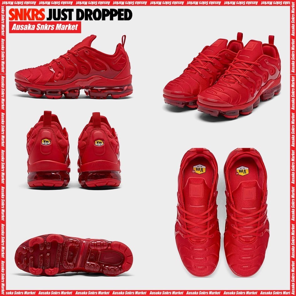 公式正規品!★AIR VAPORMAX PLUS TRIPLE RED