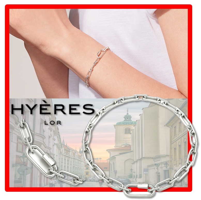 BTS 着用☆韓国の人気☆ Hyeres lor☆ Silver Chain Bracelet☆
