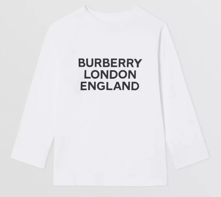 Burberry キッズ用トップス 日本未入荷色【BURBERRY】ロングスリーブ ロゴプリント トップ(6)