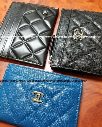 CHANEL マネークリップ 即発 CHANEL キャビア カードコインケース ミニマム ウォレット