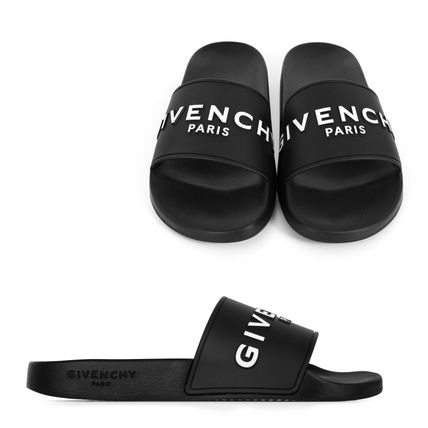 GIVENCHY More Sandals Unisex Street Style Shower Shoes Logo Sandals