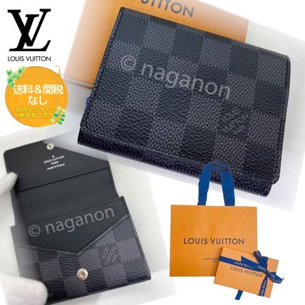 Louis Vuitton Card Holders Leather Folding Wallet Card Holders