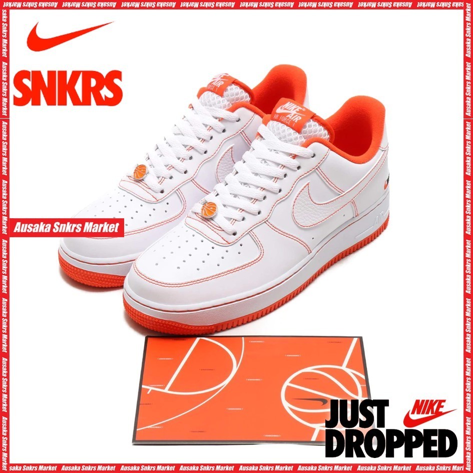公式正規品!★ AIR FORCE 1 '07 LV8 EMB WHITETEAM ORANGE BLACK