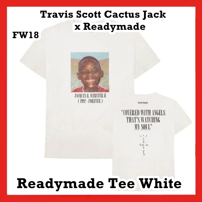 Tシャツ・カットソー Travis Scott Cactus Jack x Readymade Tee White 2018 FW 18