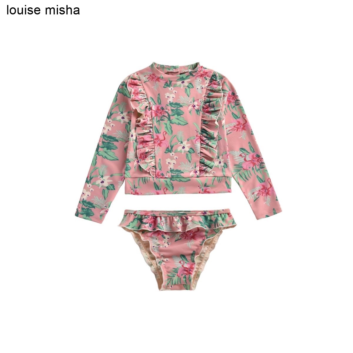 パリブランドLouiseMisha Toluca Cute花柄ラッシュガード上下Set