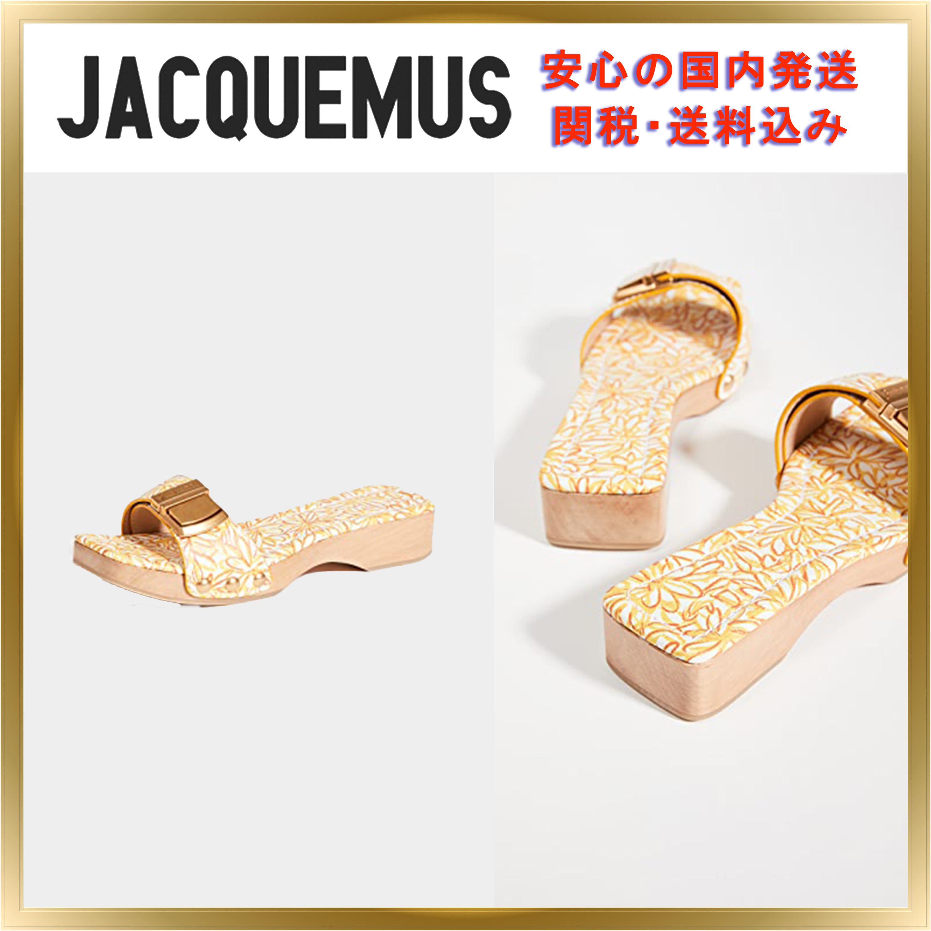 最安値級価格 Tatanes 華やか★Jacquemus★Les 花模様 関税送料込 サンダル サンダル・ミュール 最安値級価格 Tatanes 華やか★Jacquemus★Les 花模様 関税送料込 サンダル サンダル・ミュール