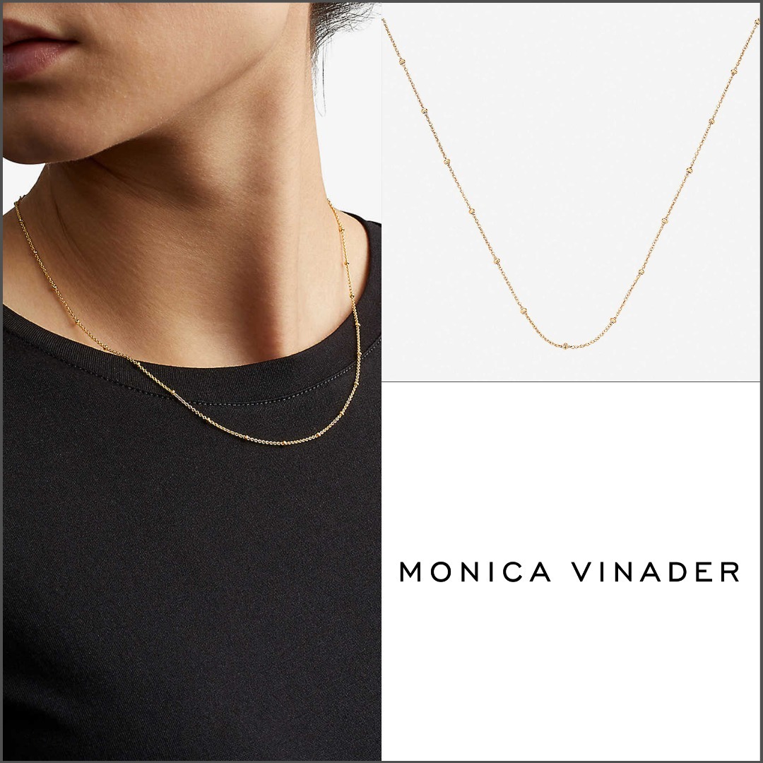 【MONICA VINADER】18Kゴールドヴェルメイユ チェーンネックレス