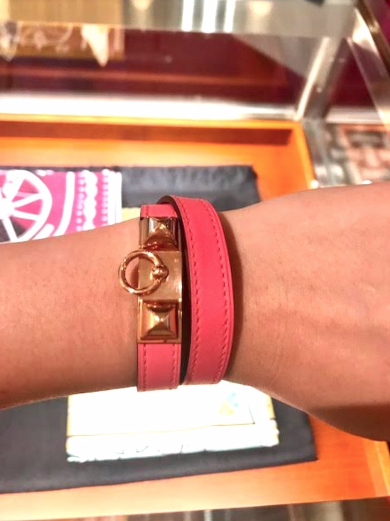 限定品！HERMES Rivale Double Tour♡ローズアザレ♡