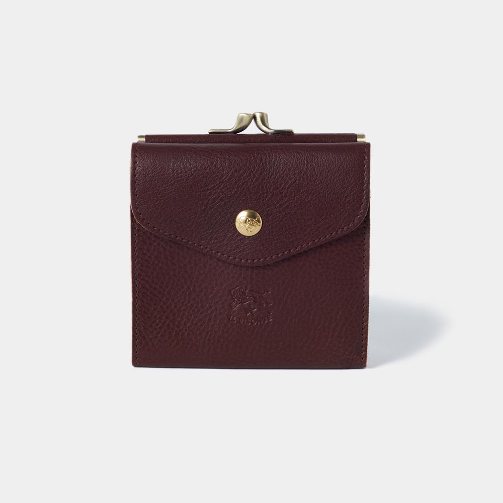 IL BISONTE 二つ折り財布 がま口 C0423P869 MARRONE ブラウン