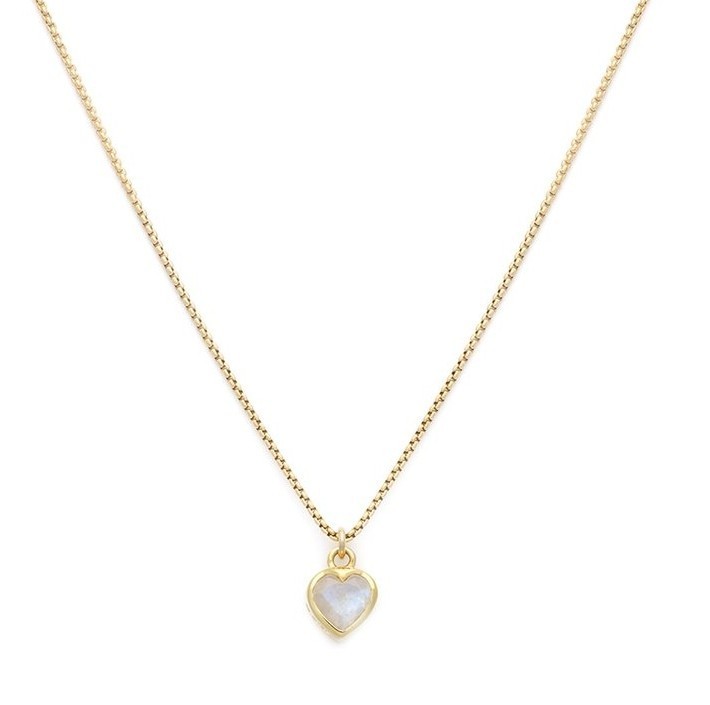 ハートに愛を【leah alexandra】COEUR NECKLACE★ムーンストーン