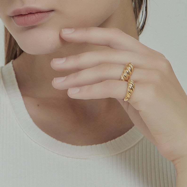 【Shapes Studio】DOME CROISSANT BANDリング Shapes Studio】DOME CROISSANT BANDリング