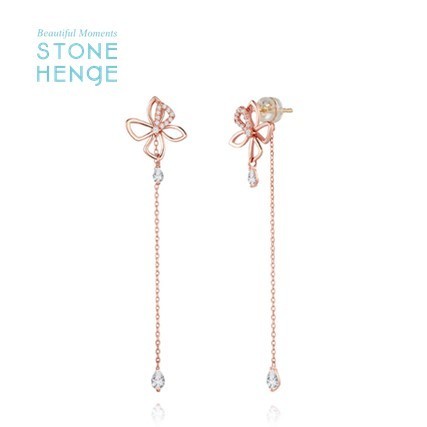 ☆Stone Henge☆ 14K ピアス T1496 愛の不時着 Silhouette