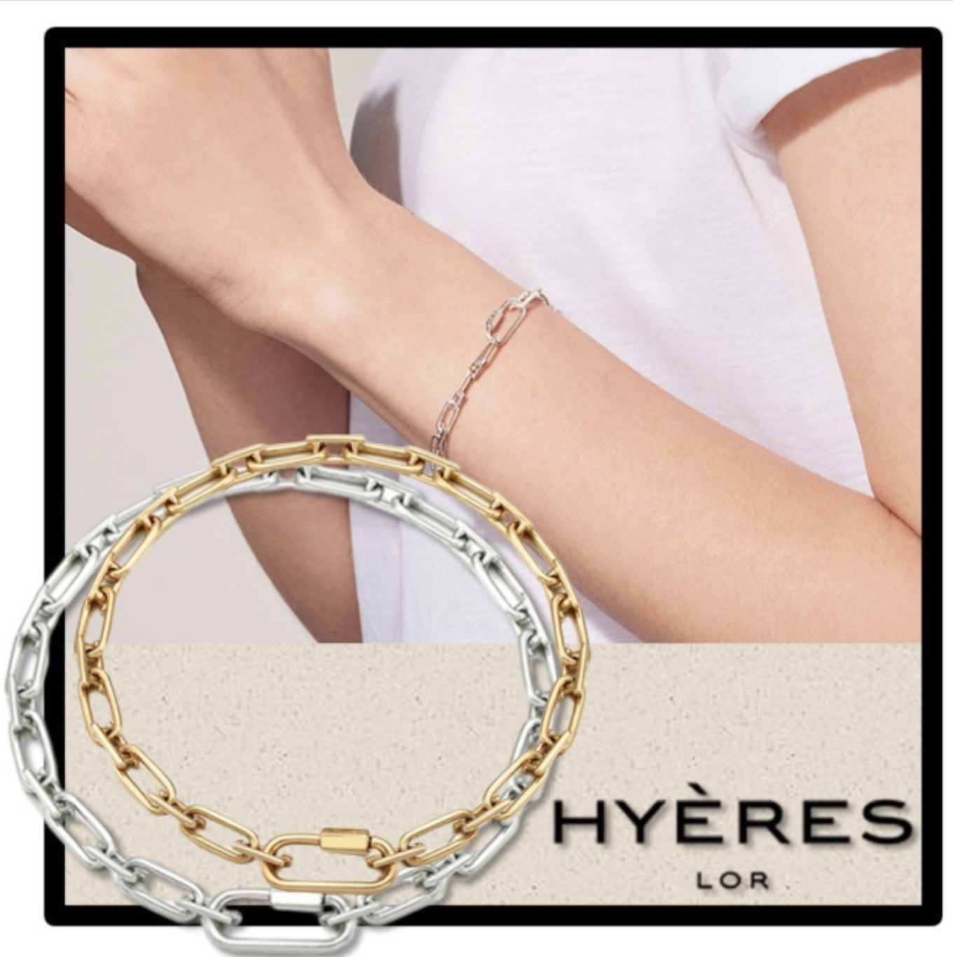 BTS着用★送料・関税込★Hyeres lor★Silver Chain Braceletレア