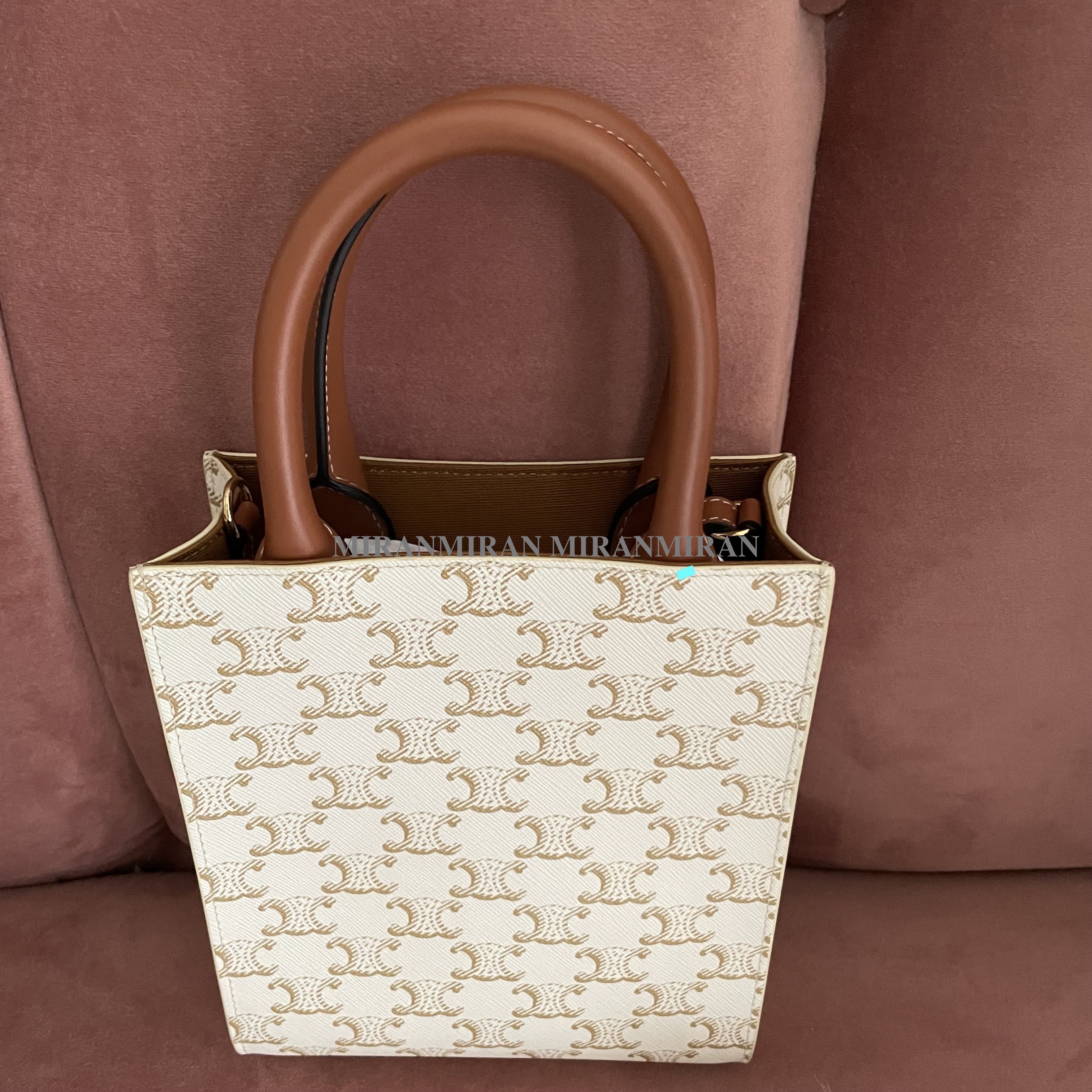 送料込【CELINE】MINI VERTICAL CABAS IN TRIOMPHE CANVAS (CELINE ...
