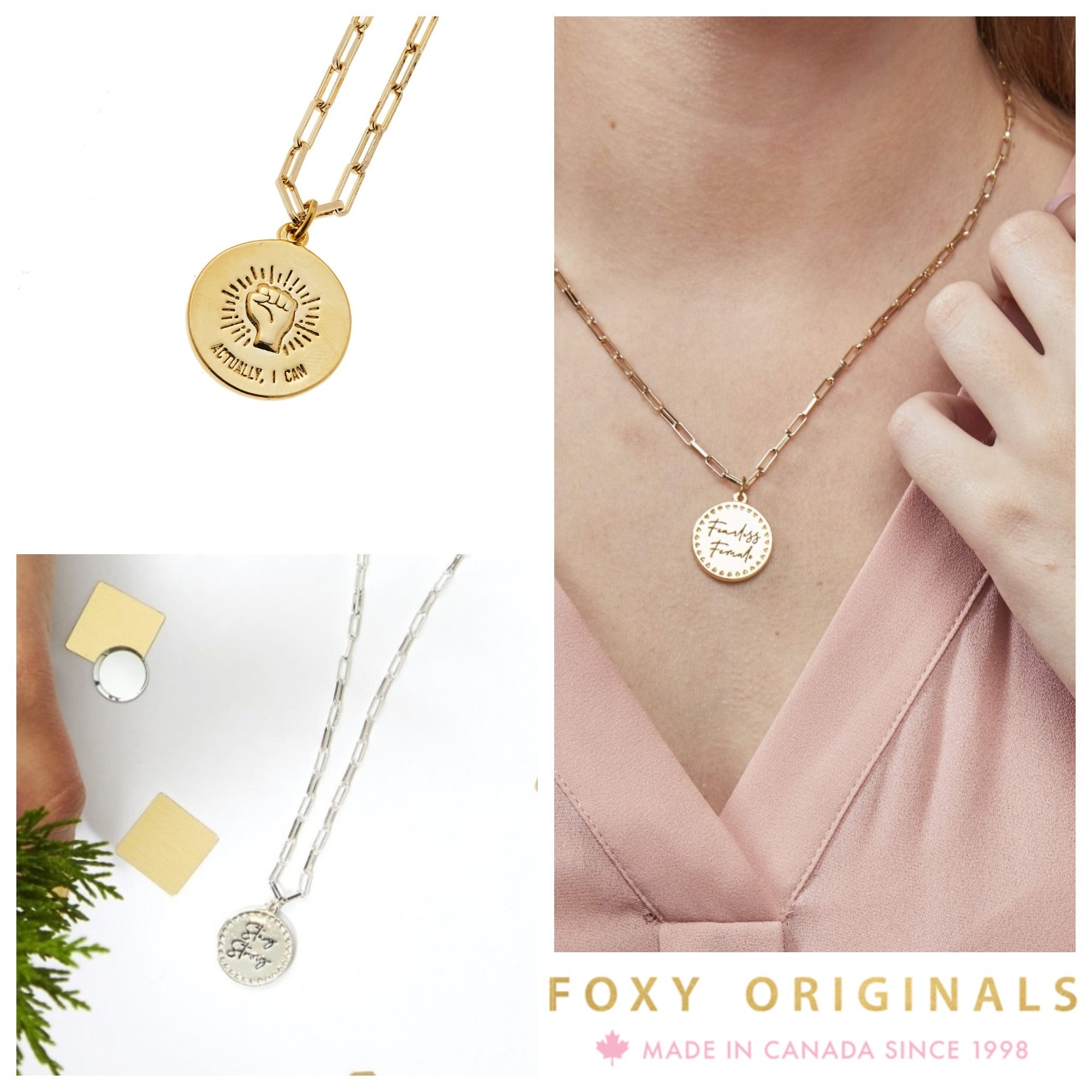 勇気【Foxy Originals】”STAY STRONG” NECKLACE★カナダ発