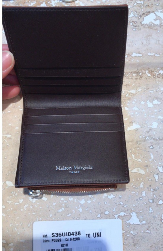 20SS【マルジェラ】グレイニー レザー ジップ ウォレット メンズ