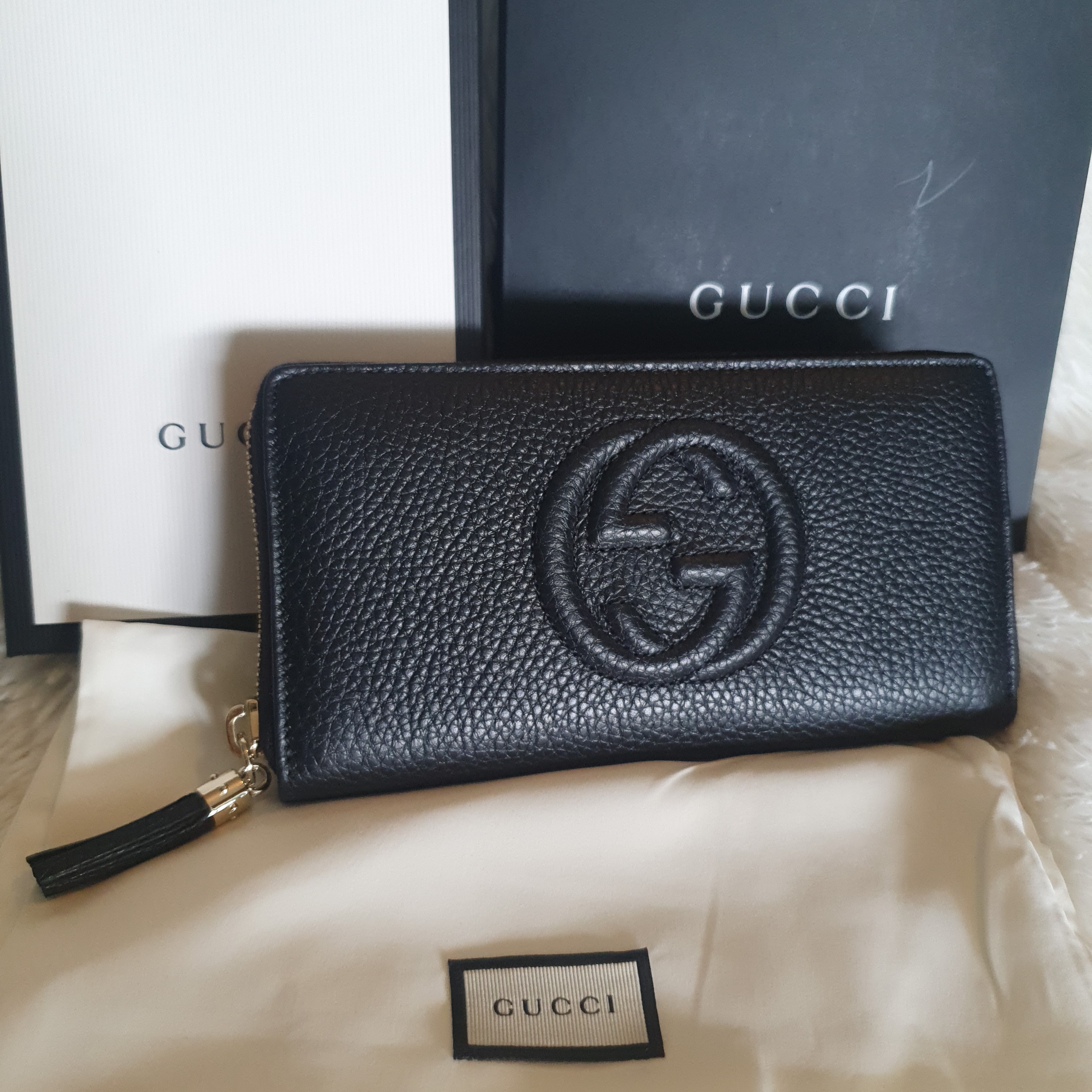 VIP SALE特価◆GUCCI◆SOHO CELLARIUS希少 ラウンドジップ長財布