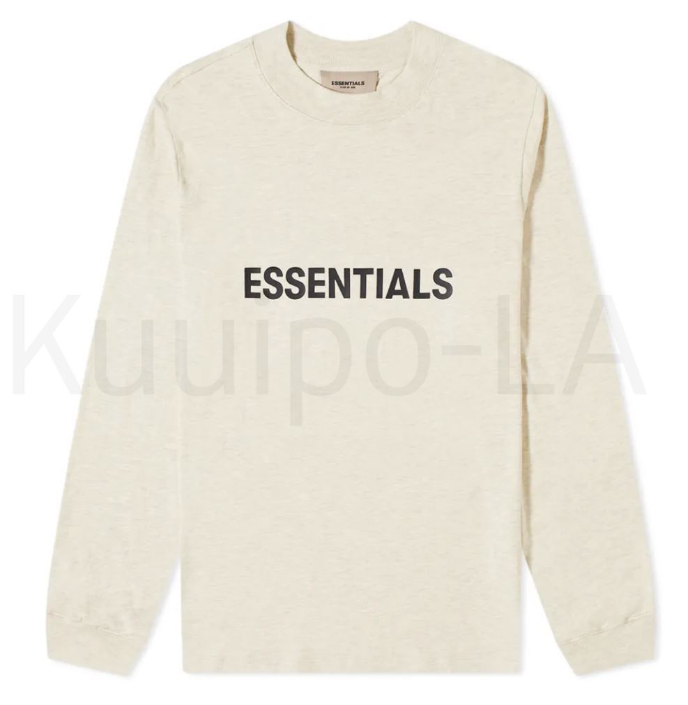 新作 FEAR OF GOD ESSENTIALS フロントロゴ ロンT OATMEAL $_57.JPG?set_id=880000500F