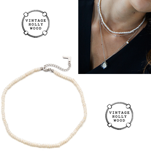 ★人氣★VINTAGE HOLLYWOOD★MAGARET PEARL LAYERED NECKLACE
