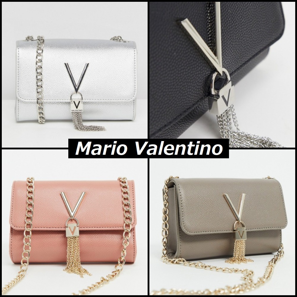 【Mario Valentino】Divina タッセル チェーン ショルダーバッグ