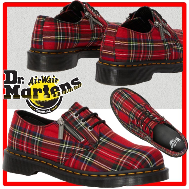 ☆人気☆Dr Martens☆1461 ZIP TARTAN FABRIC☆兼用 超人気