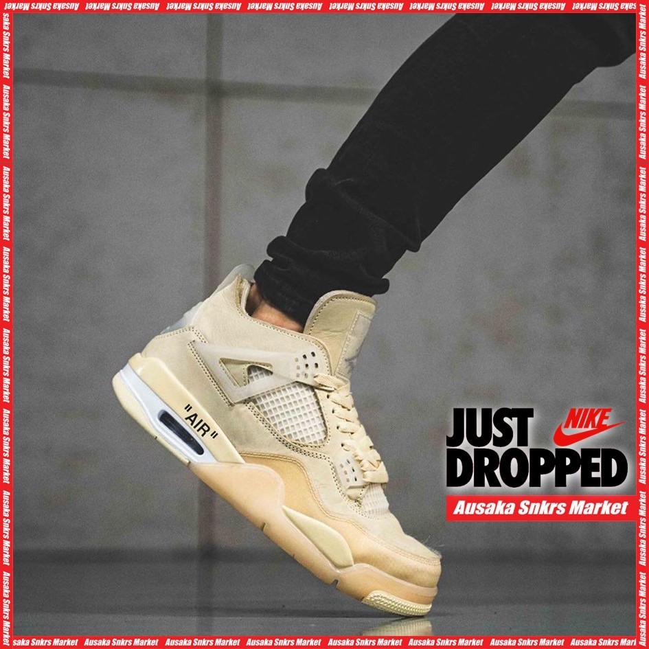 公式正規品!★ Jordan 4 Retro Off-White Sail (W)