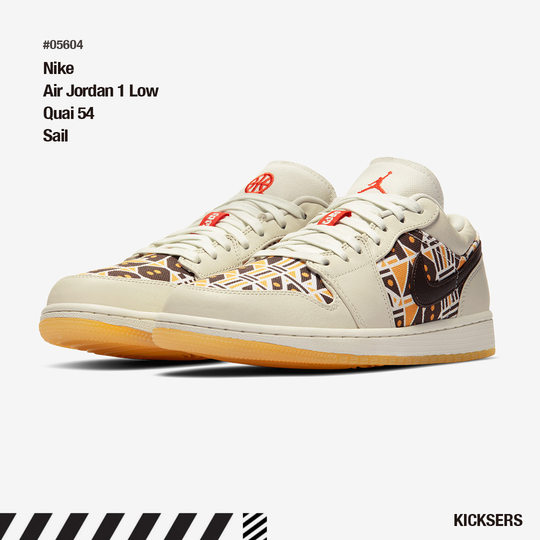 人気話題！Nike Air Jordan 1 Low Quai 54 Sail
