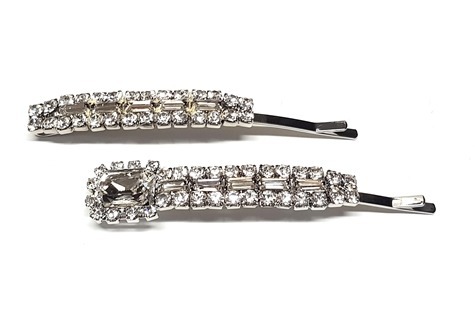 [Black Muse] 愛の不時着 Unbalance Square Hair Pin Set
