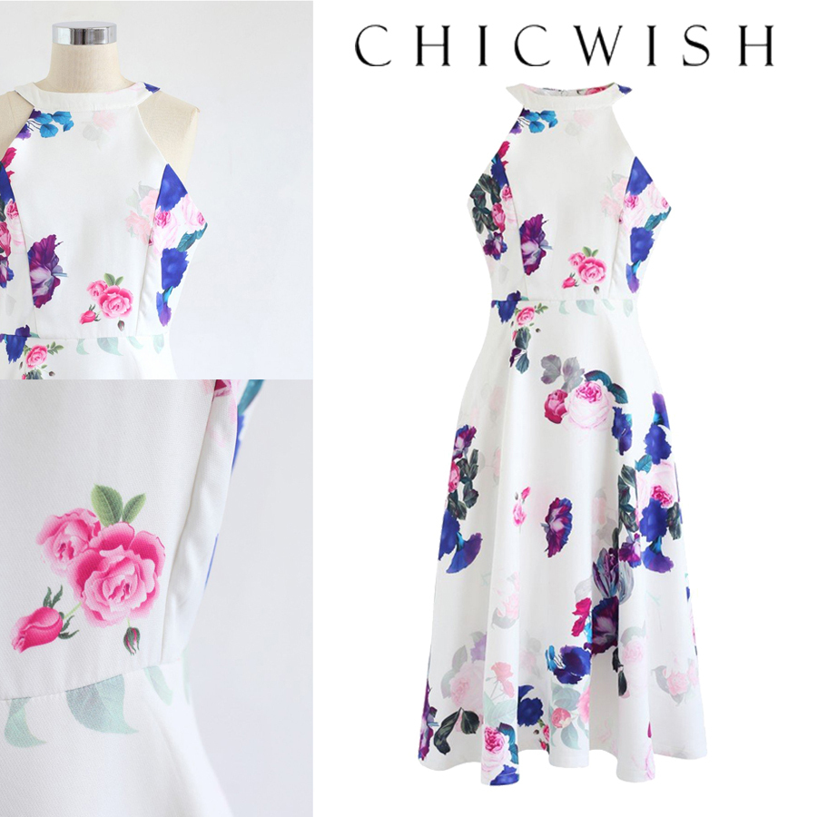 人気商品は 国内発送★Chicwish★バロックローズホルターネックドレス ワンピース 人気商品は 国内発送★Chicwish★バロックローズホルターネックドレス ワンピース