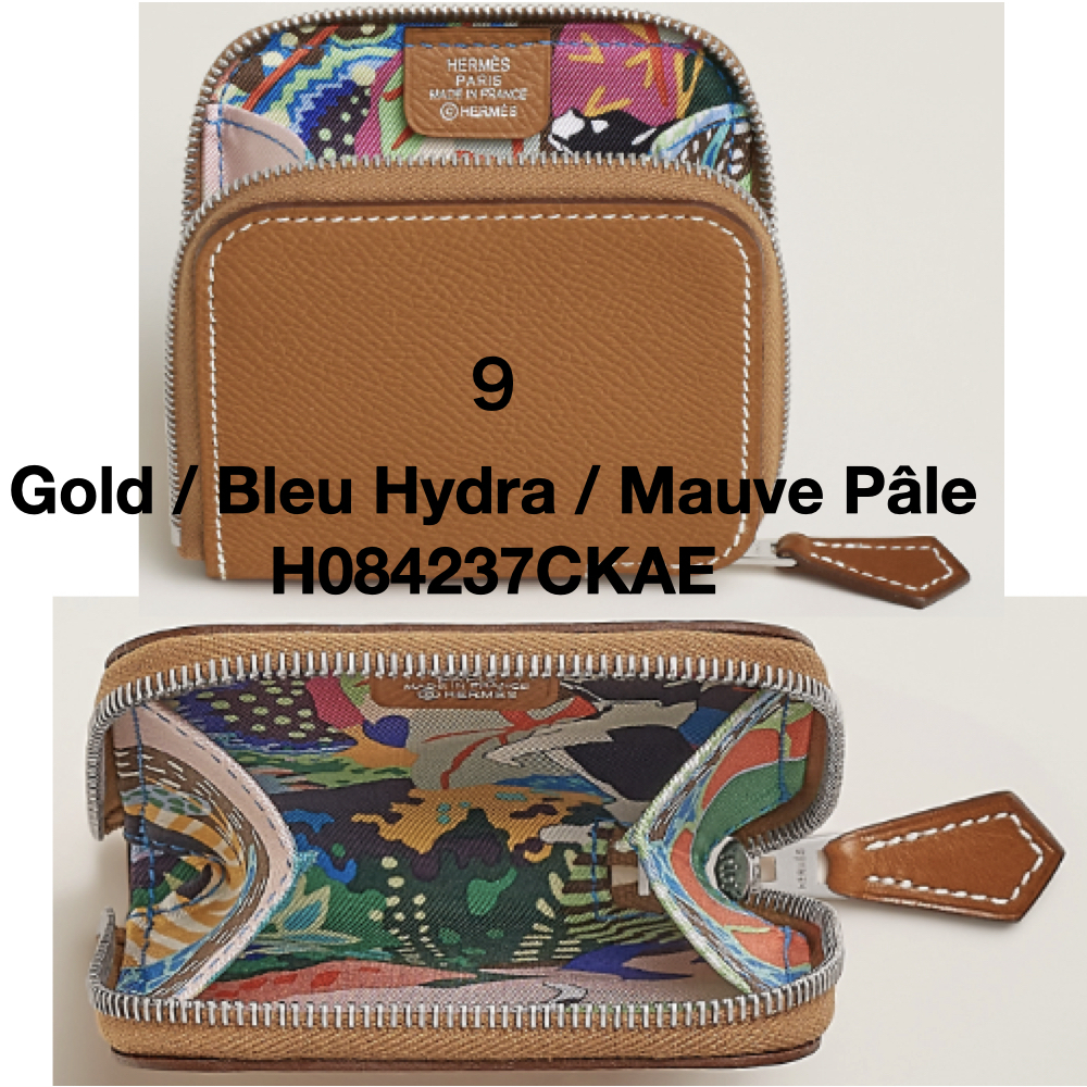 【内側までかわいい♡】HERMES コインケース ☆HERMES☆シルクインコインケース☆小さくてとっても可愛らしい