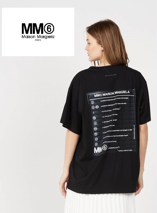 MM6 Maison Margiela】メンズOK!バックパネルプリントTシャツ (Maison