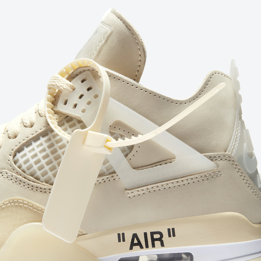 Off-White x NIKE Air Jordan 4 SP WMNS “Sail” 2020 AW FW 20